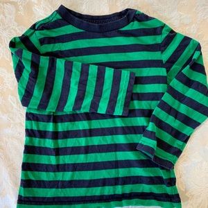 Blue and green stripped long sleeve shirt 4t